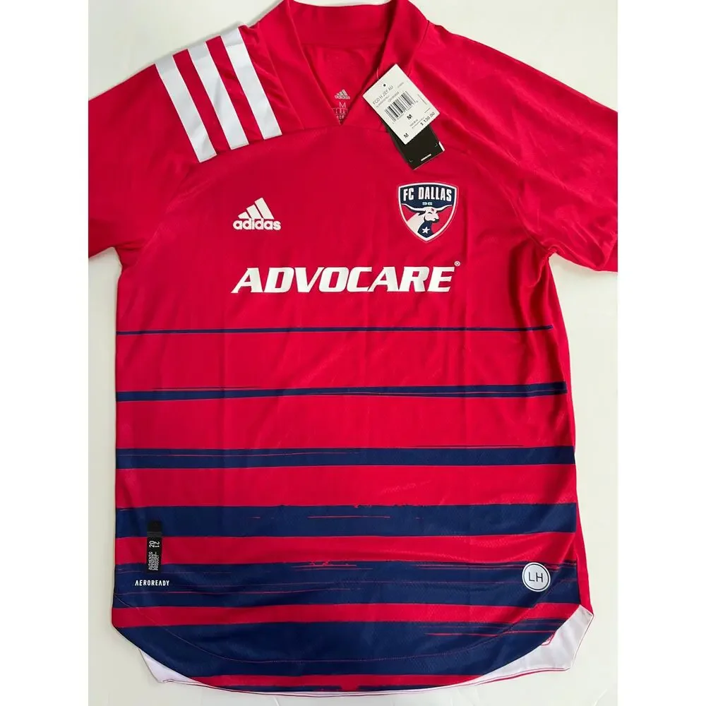 Adidas Men’s FC Dallas Home Authentic Soccer Jersey  EH8694 Size M $130 NWT